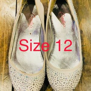 Candies rhinestone ballet flats size 12